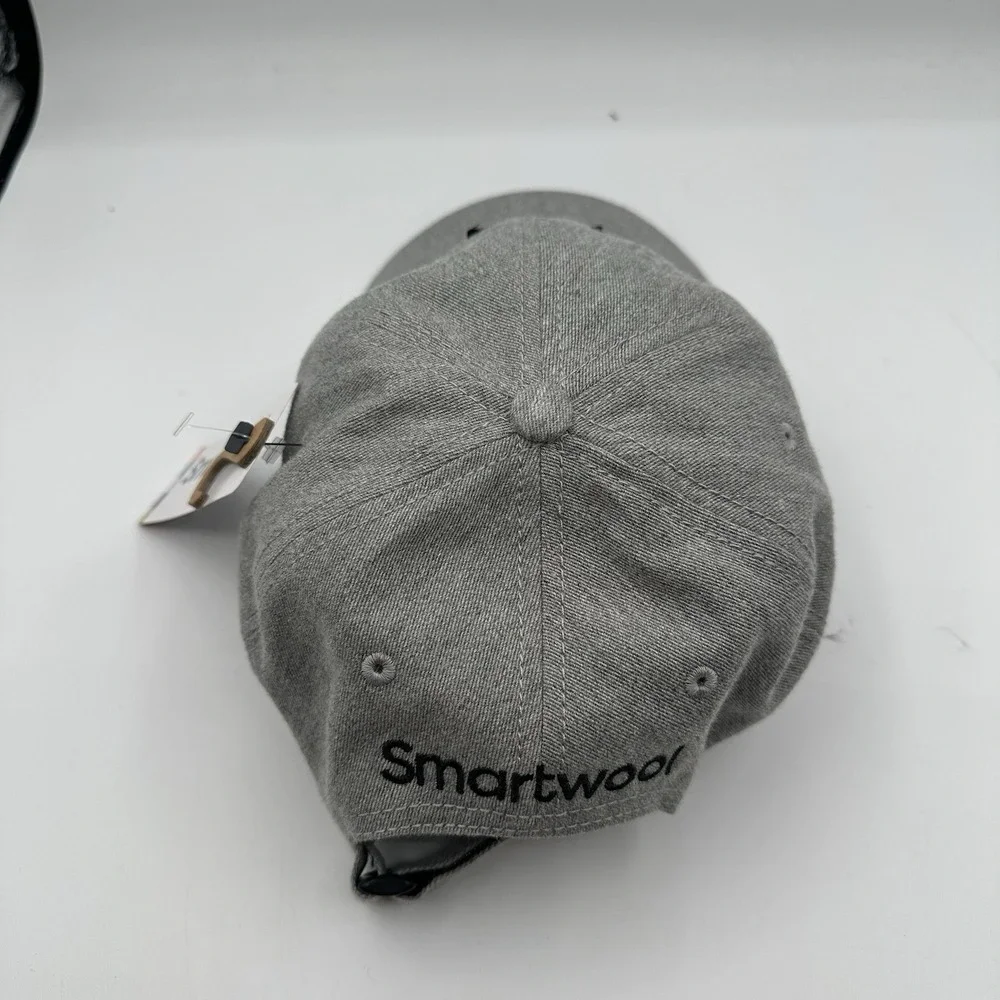 Smartwool Logo Ball Cap Hat Grey Strapback Adjustable‎ OSFM Baseball NWT